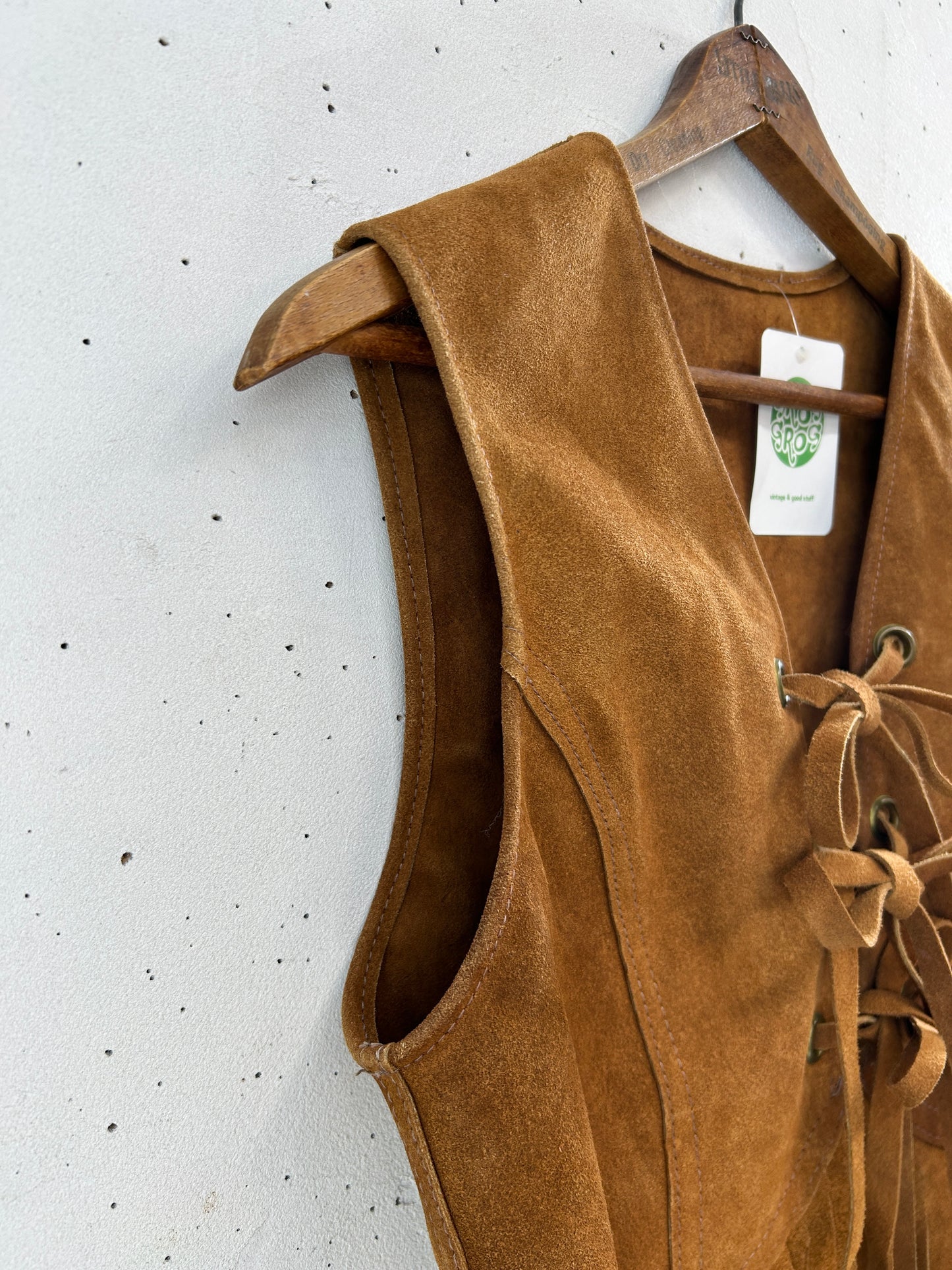 Vintage Leather Vest [A31272]