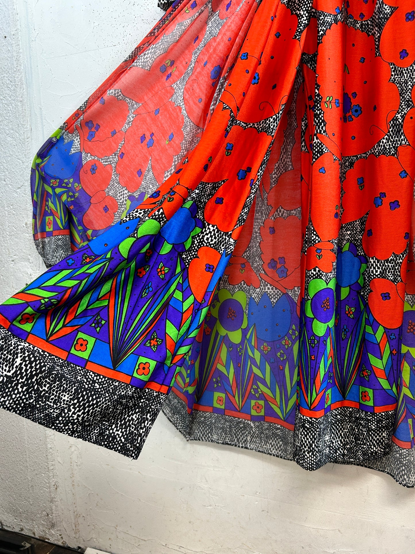 ’70s Vintage Flower Dress [H33676]