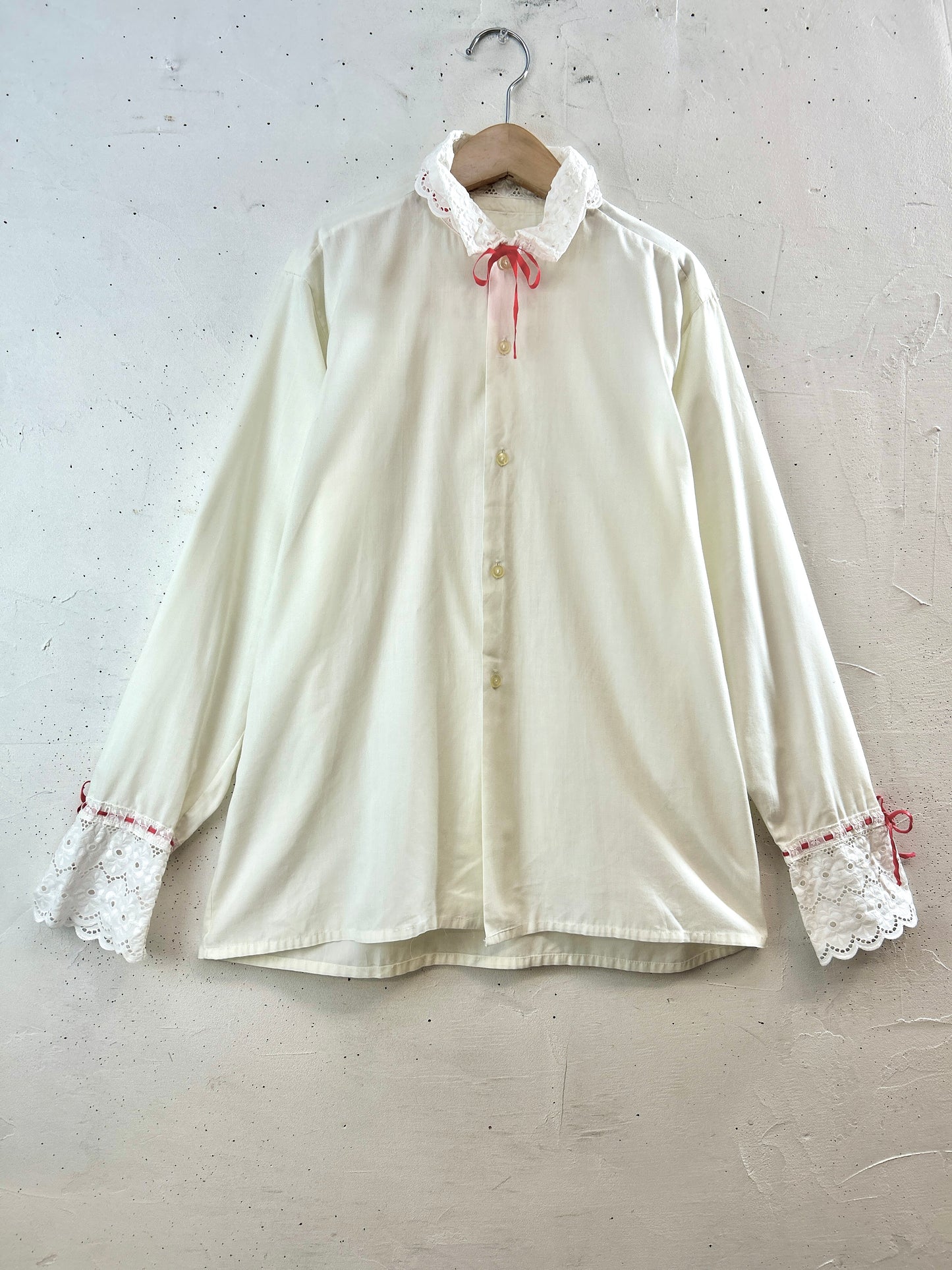 Vintage White Blouse  [K30846]