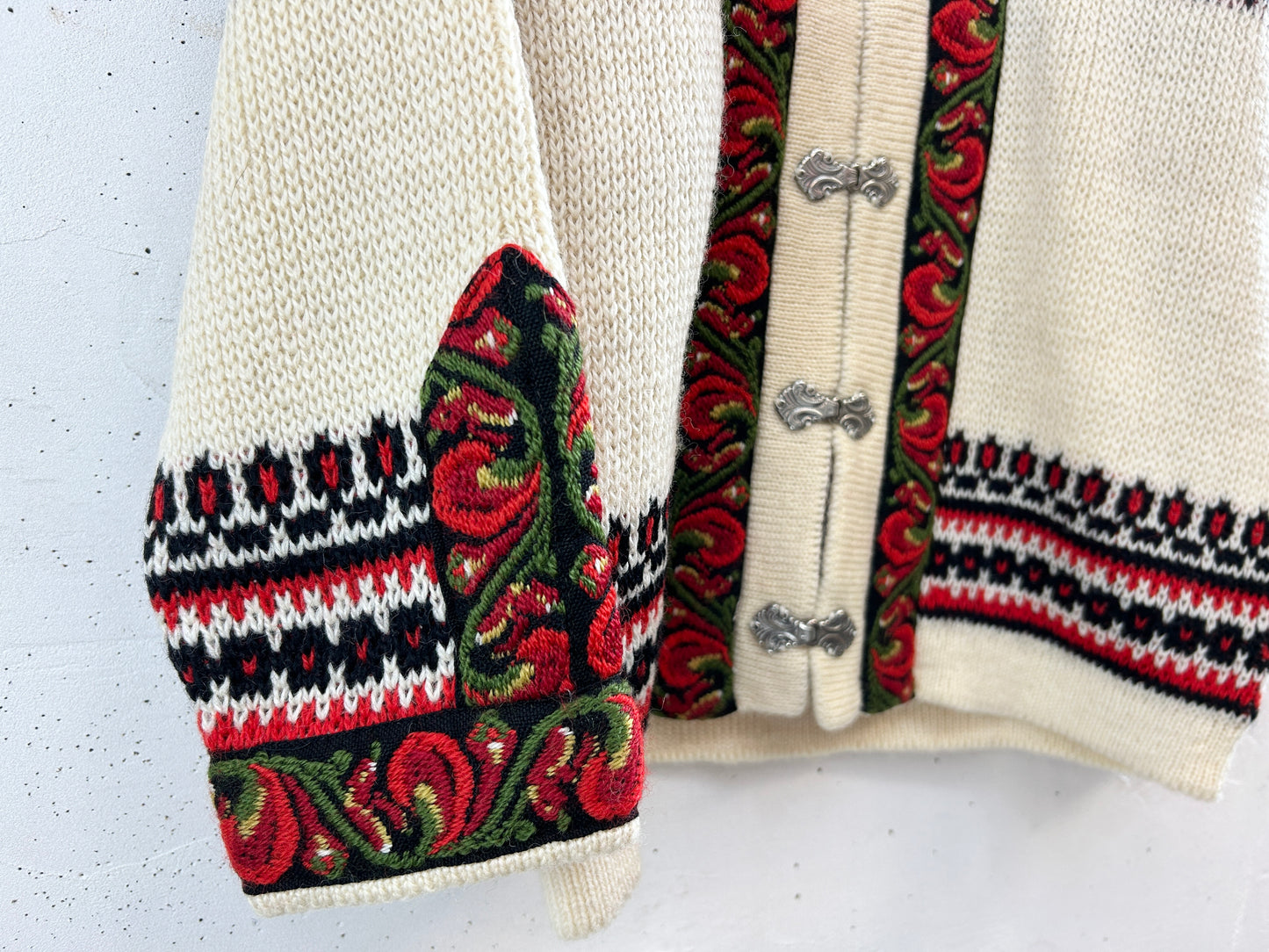Vintage Nordic Knit Cardigan  MADE IN NORWAY [J30492]