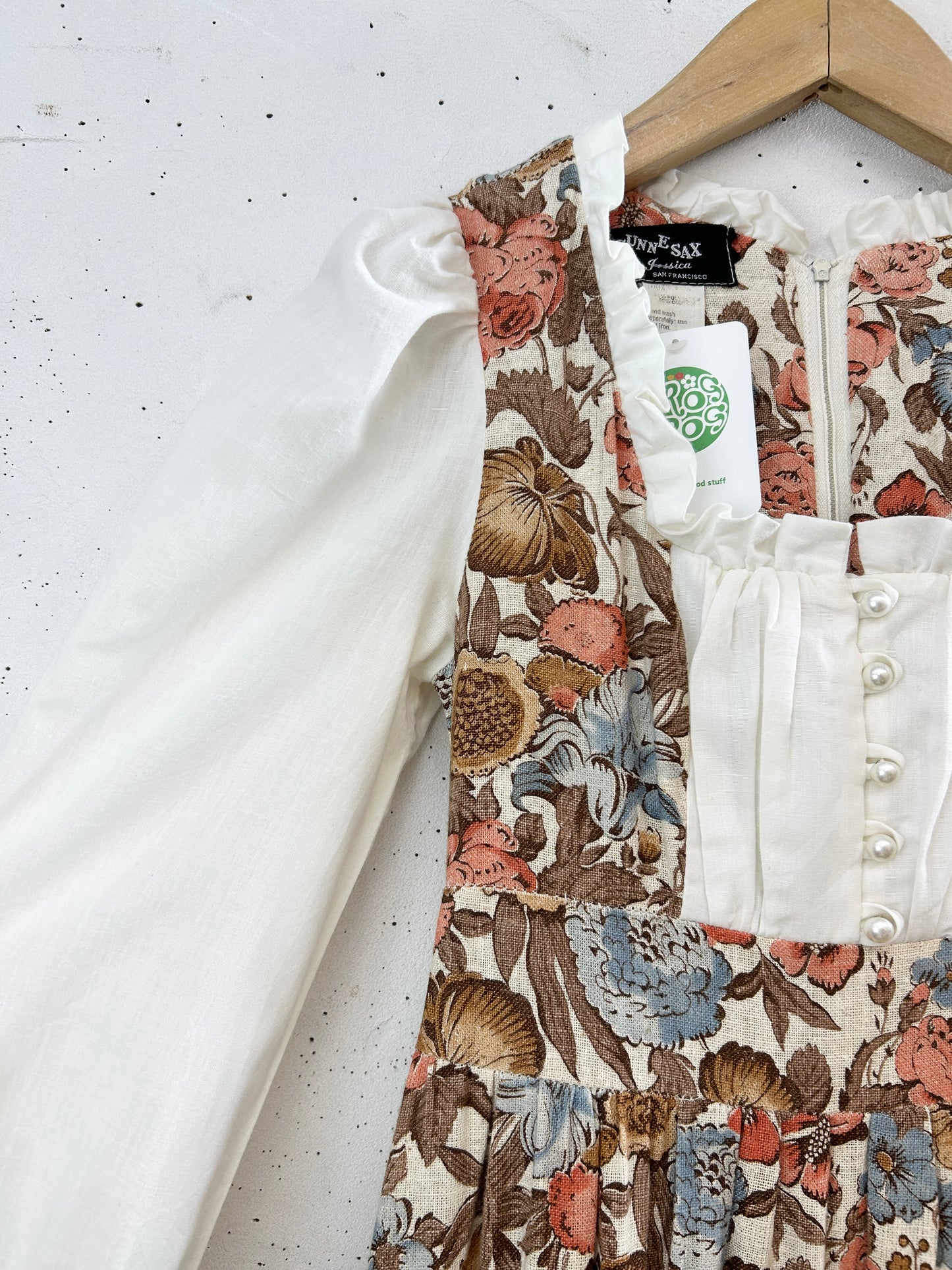 ’70s Vintage Dress〜GUNNE SAX〜 黒タグ [H33604］