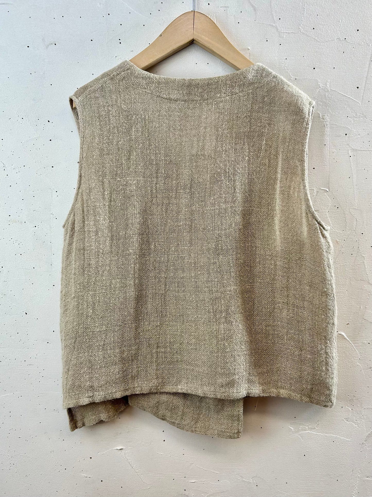 Vintage Linen Vest [G30754]