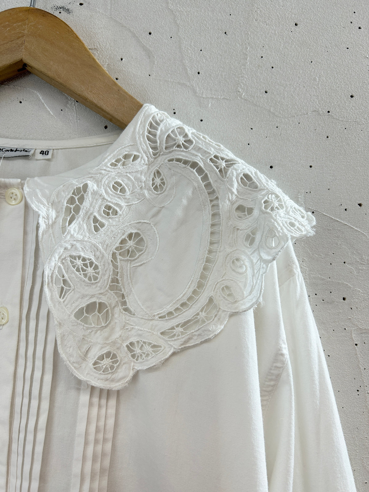 Vintage White Blouse [J34074]