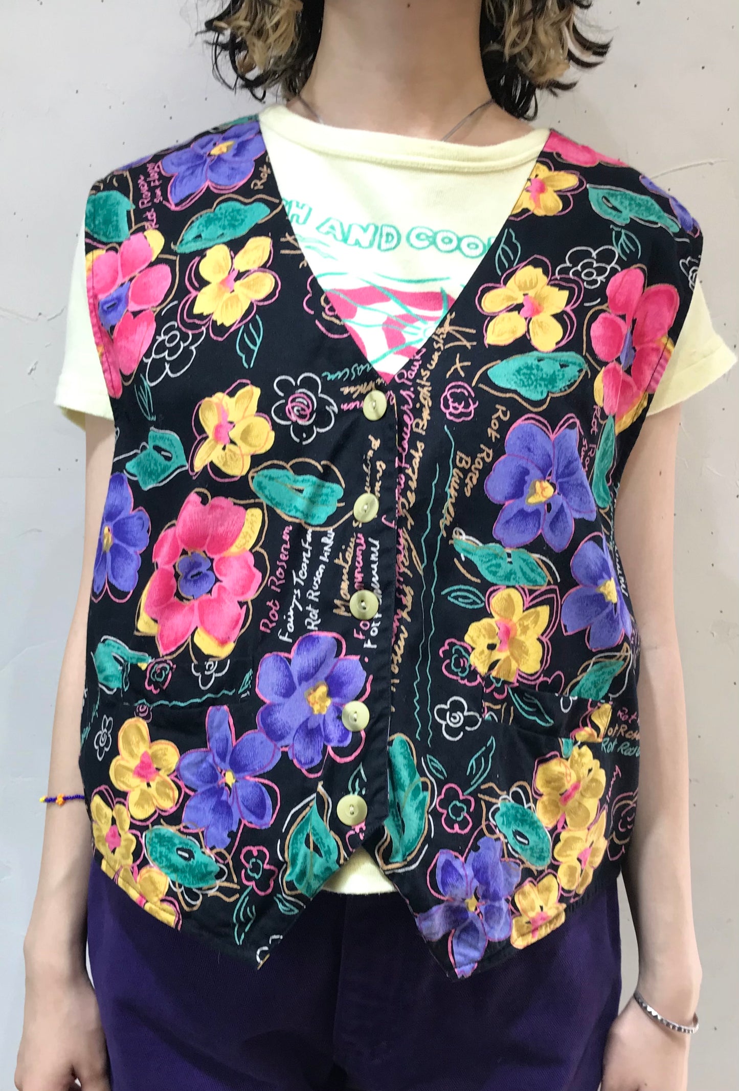 Vintage Flower Vest [G24587]