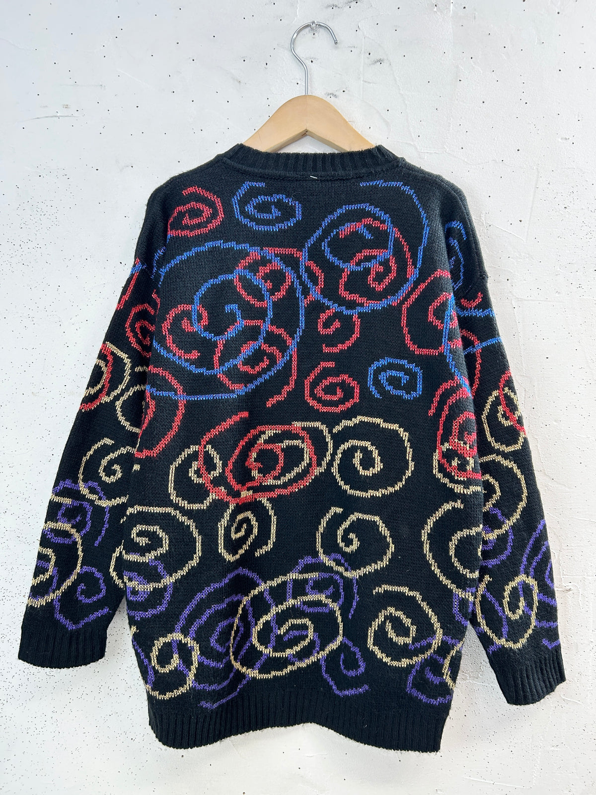 '80s Vintage Knit Sweater  [J34059]