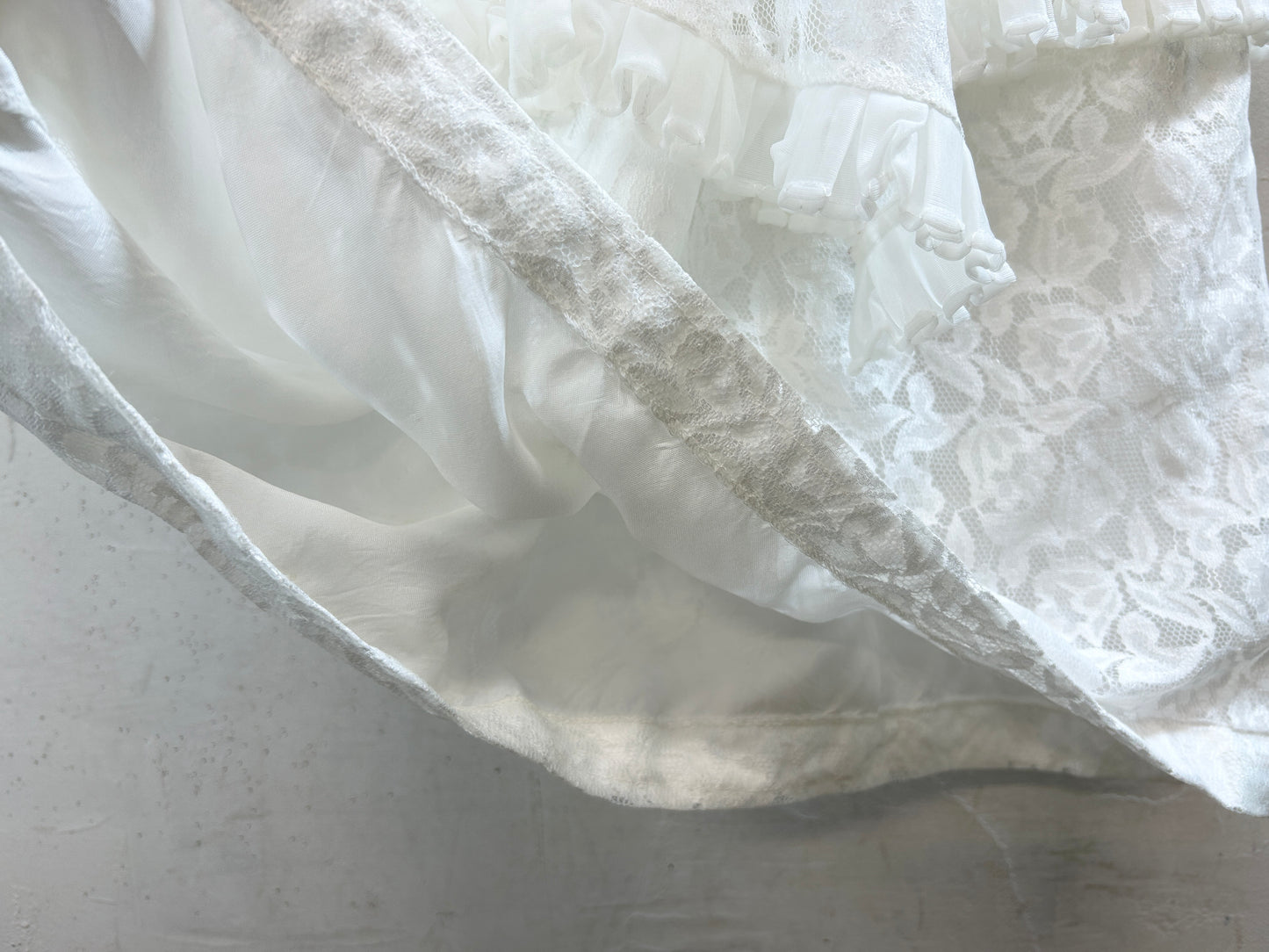 Vintage White Lace Dress [K30817]