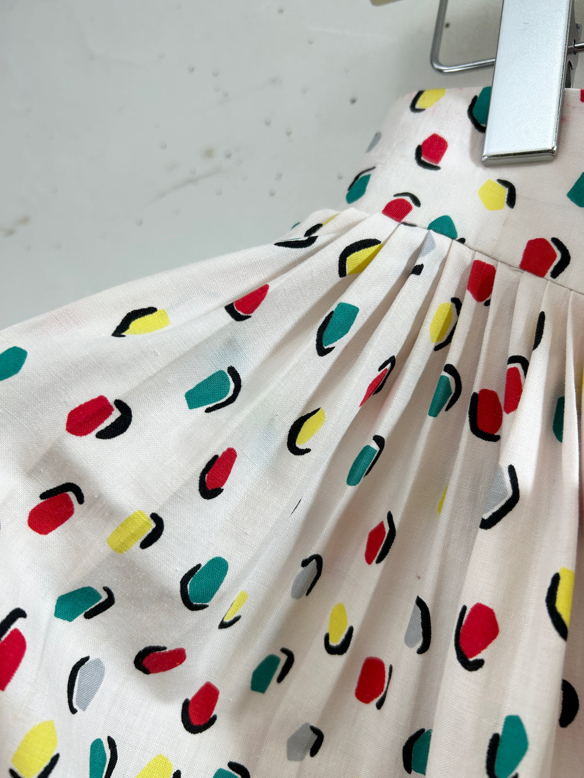 '50s Vintage End Pattern Skirt [J34113]