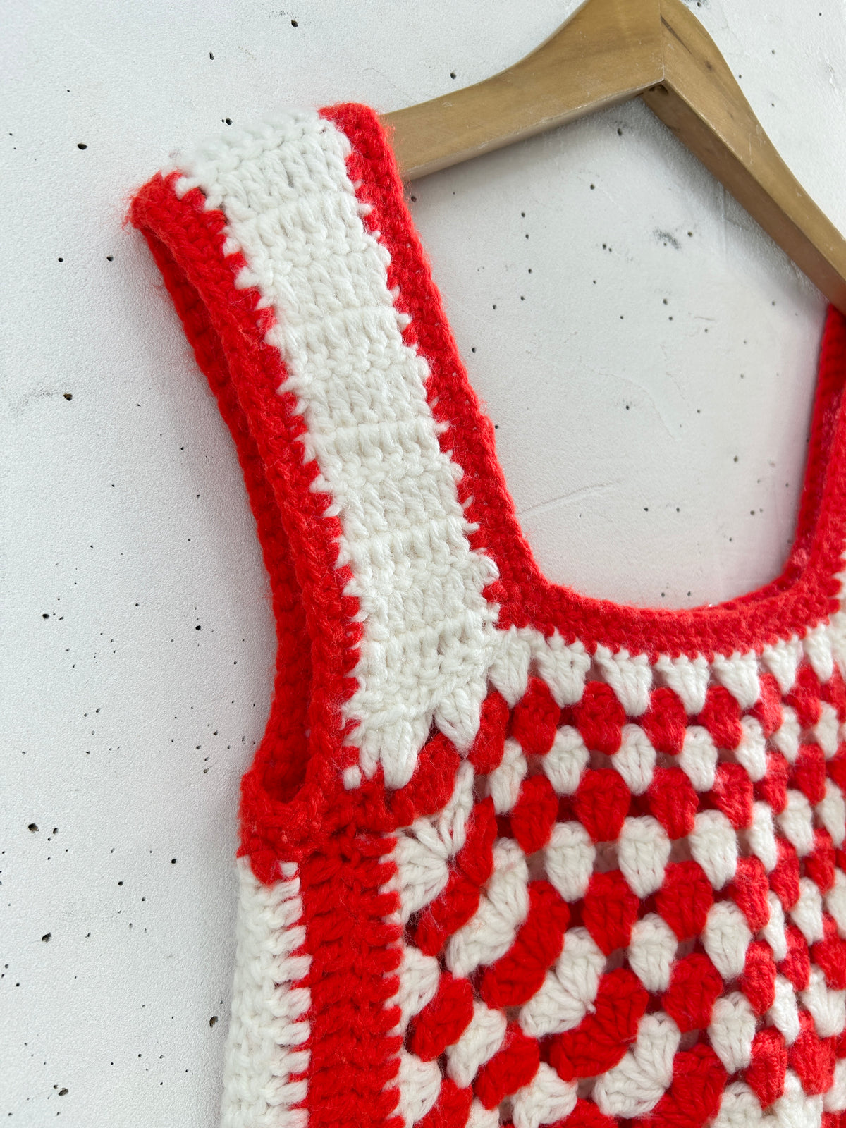Vintage Granny Square Vest [I33770]