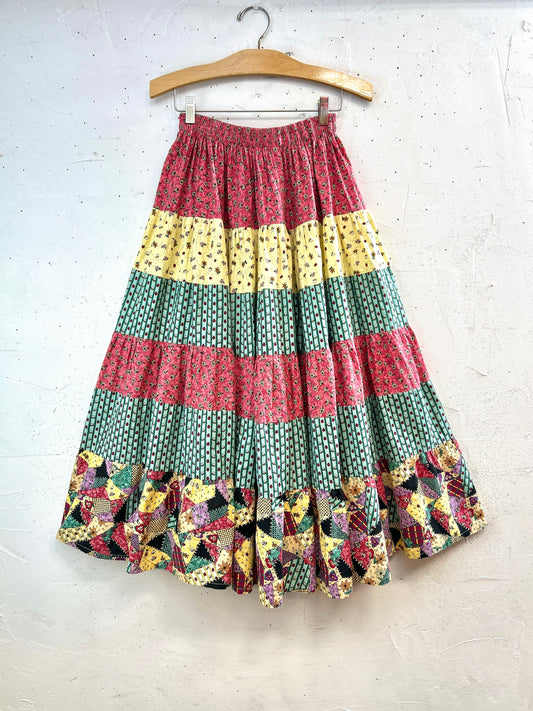 Vintage Tiered Skirt MADE IN TEXAS [C31853]