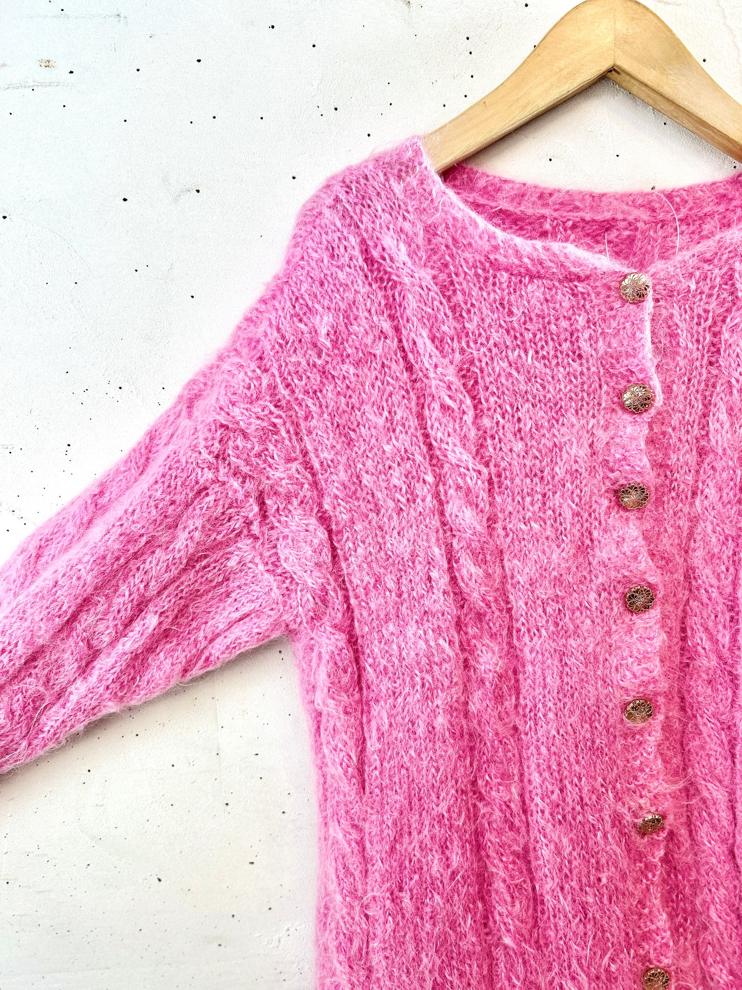 Vintage Mohair Knit Cardigan [K30739]