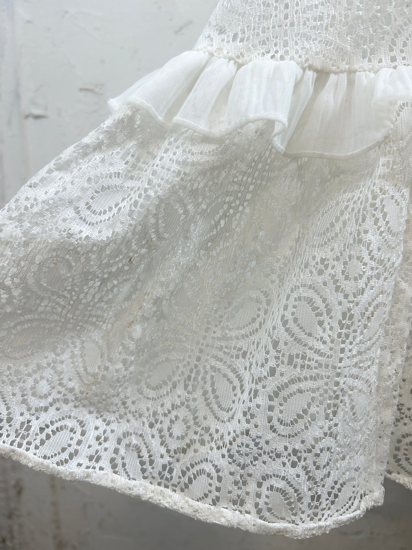 Vintage White Lace Dress [K30815]