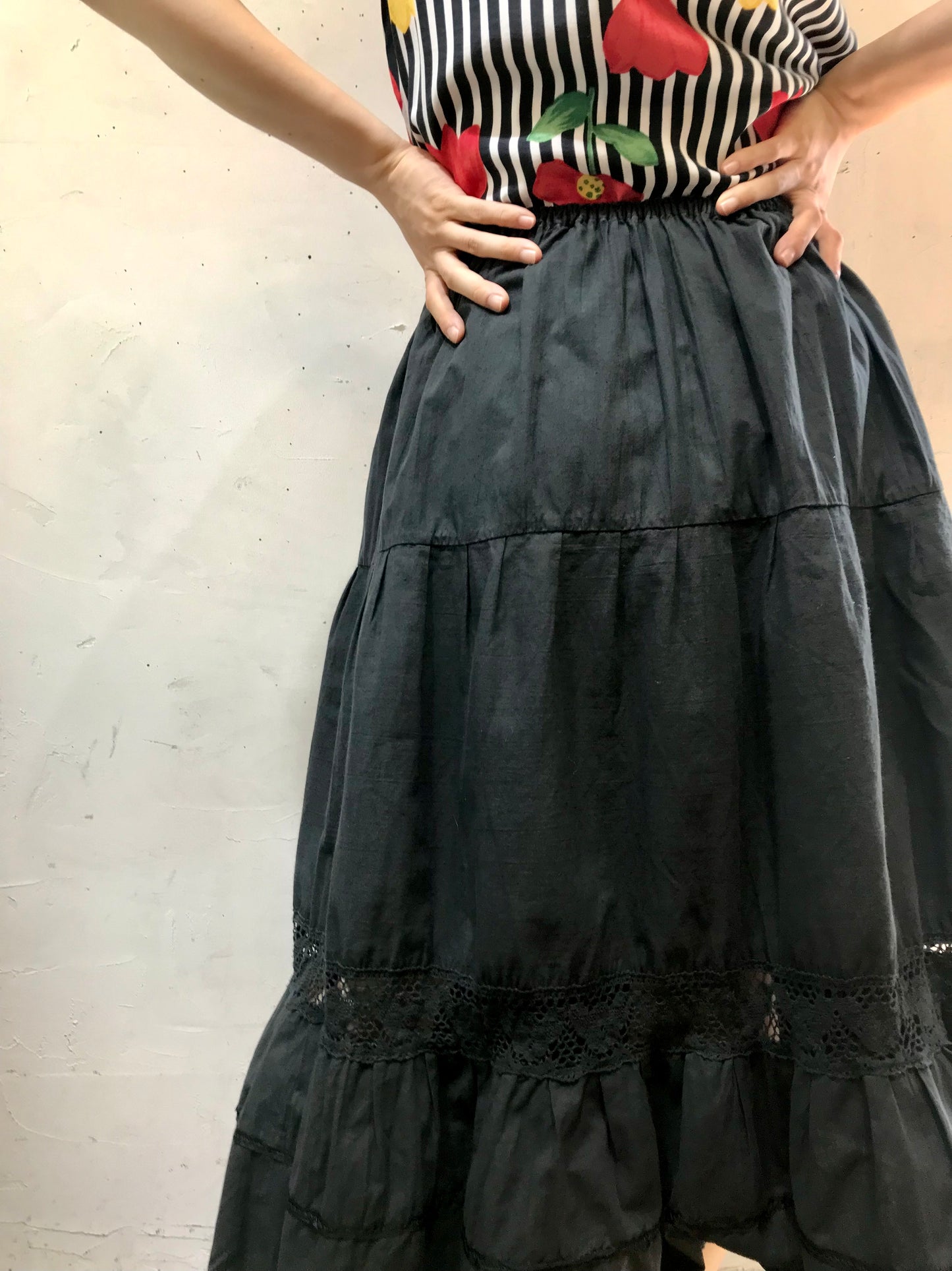 Vintage Tiered Skirt [H24710]