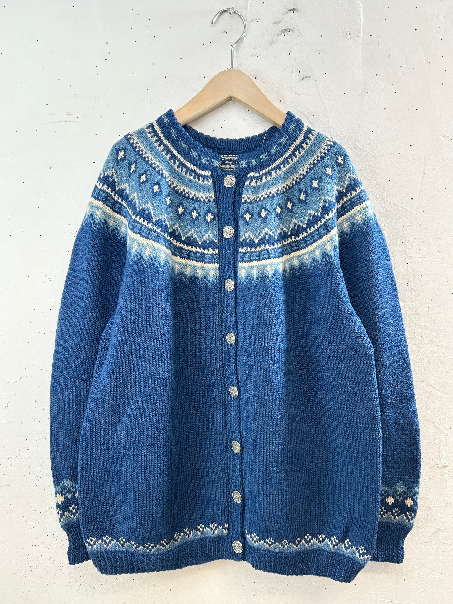 Vintage Nordic Knit Cardigan [A29330]