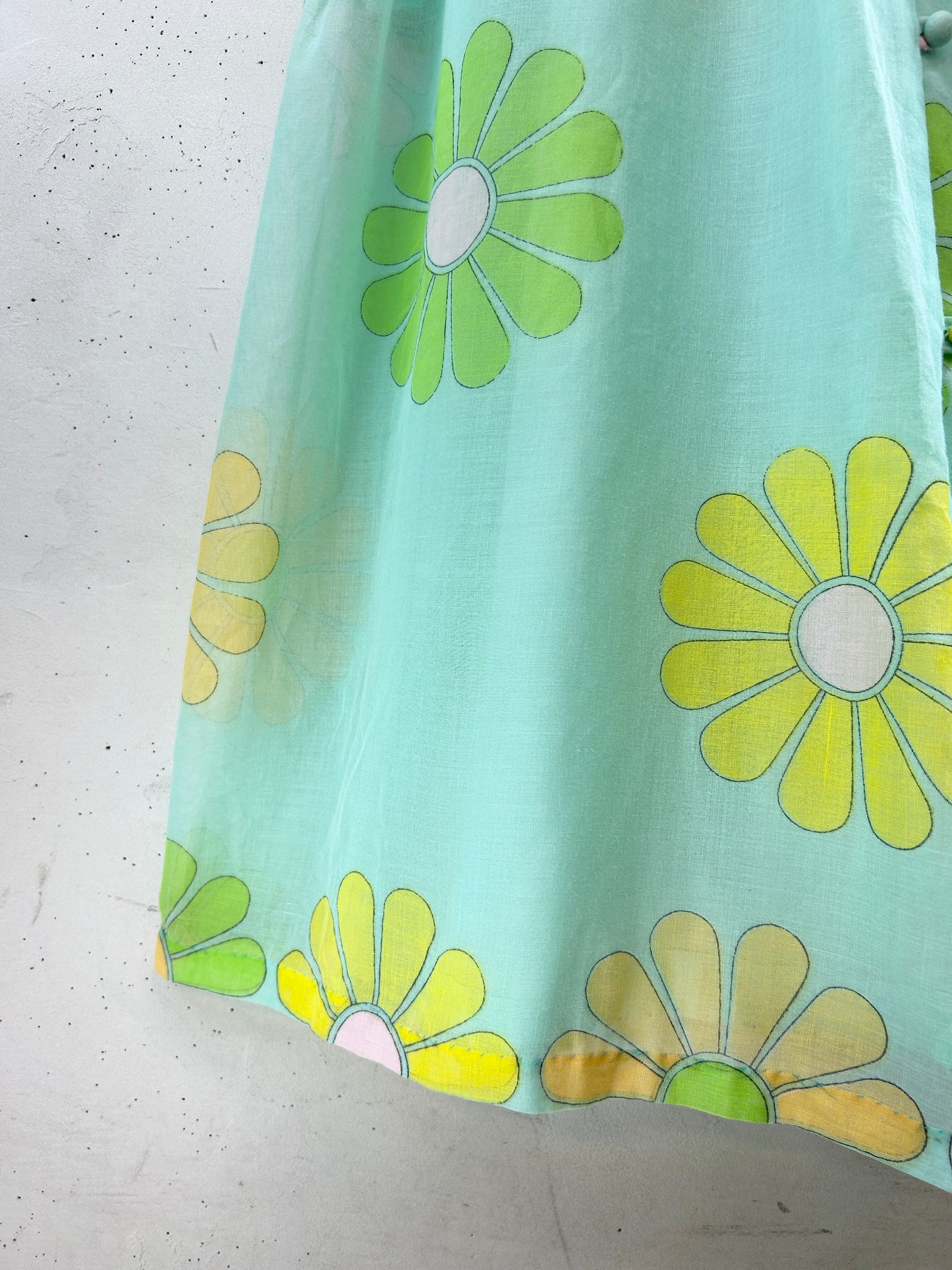 Vintage '70s Flower Dress [H30806]