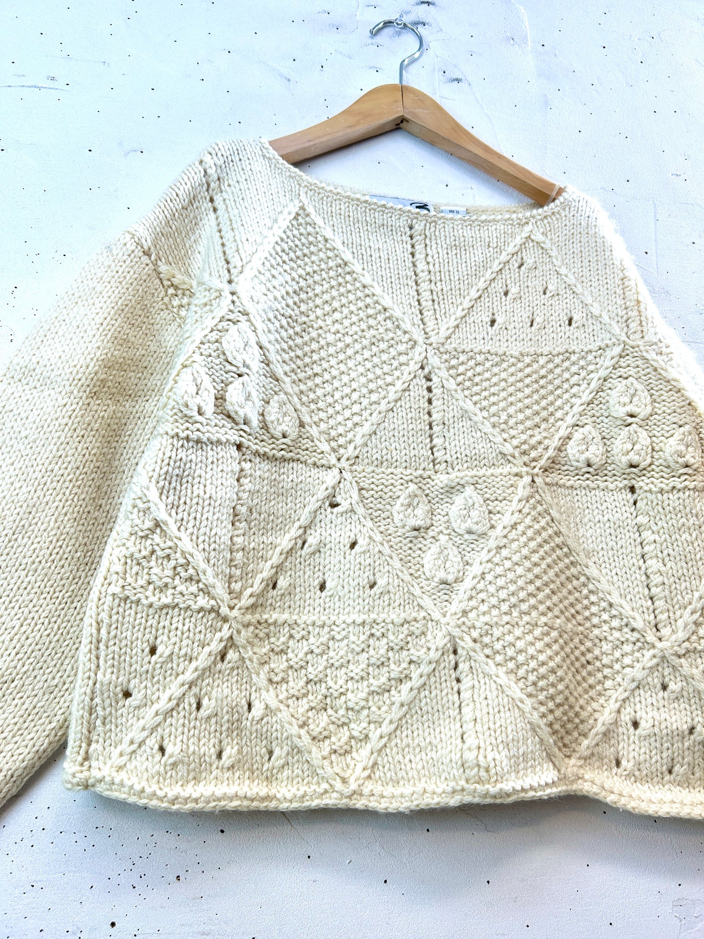 Vintage Wool hand Knit [I30334]