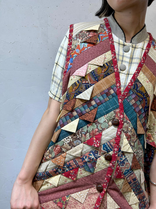 Vintage Patchwork Vest [H24841]