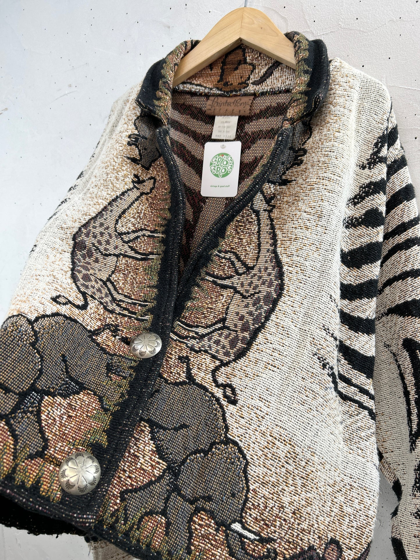 Vintage Rug Jacket 〜Painted Pony〜 [B31486]