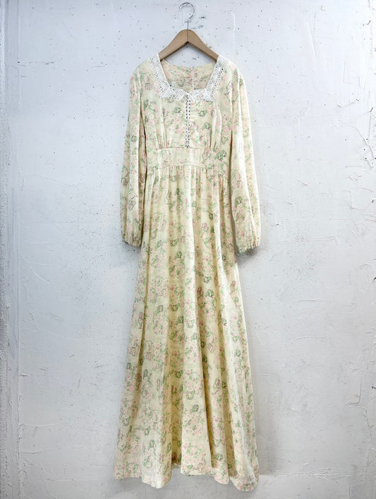 '70s Vintage Dress  [J34188]