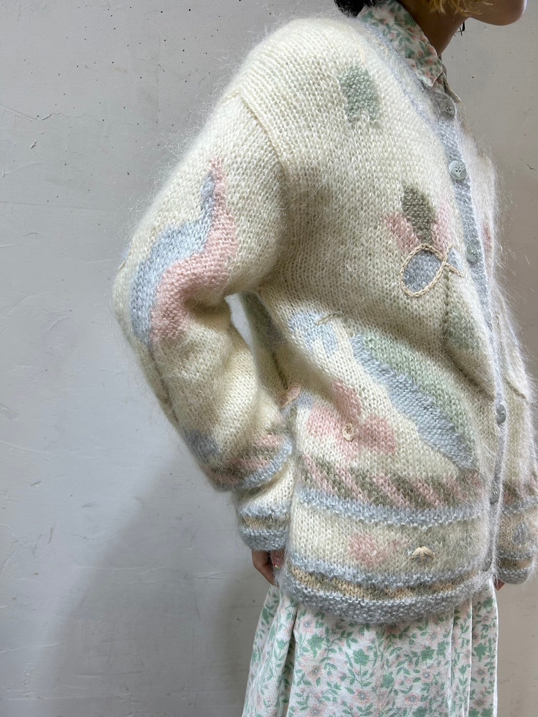 Vintage Hand Knit Cardigan〜LIZ Claiborne〜 [L25861]