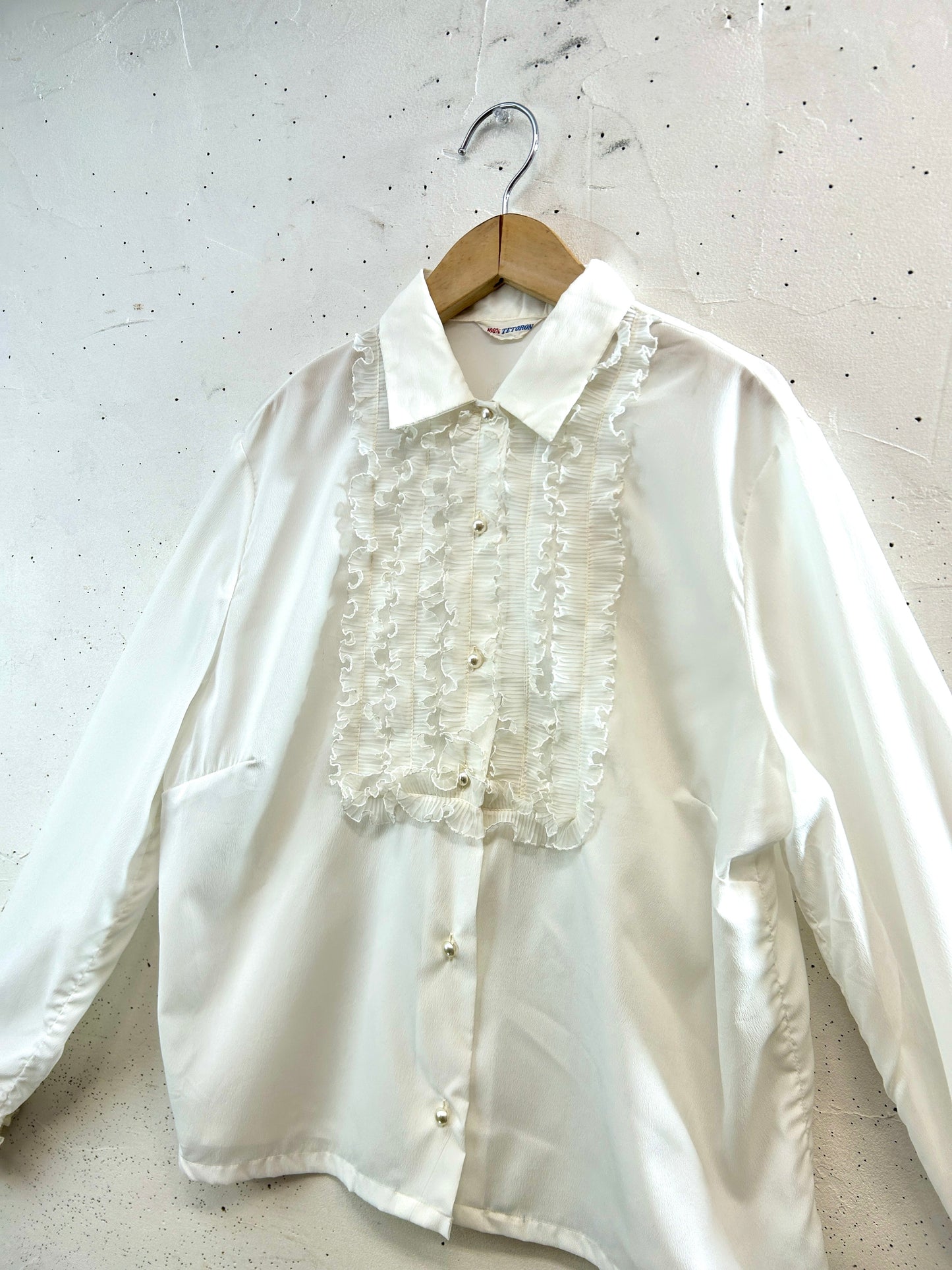 60s Vintage Frill Blouse [A31547]