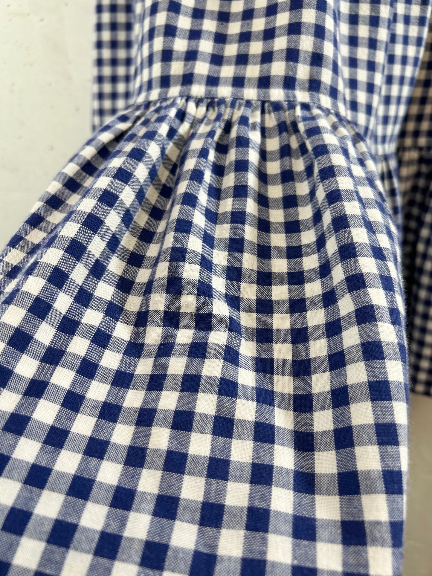 Vintage Gingham Plaid Skirt  MADE IN FRANCE [G30708]