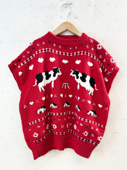 Vintage Knit Vest [K30701]