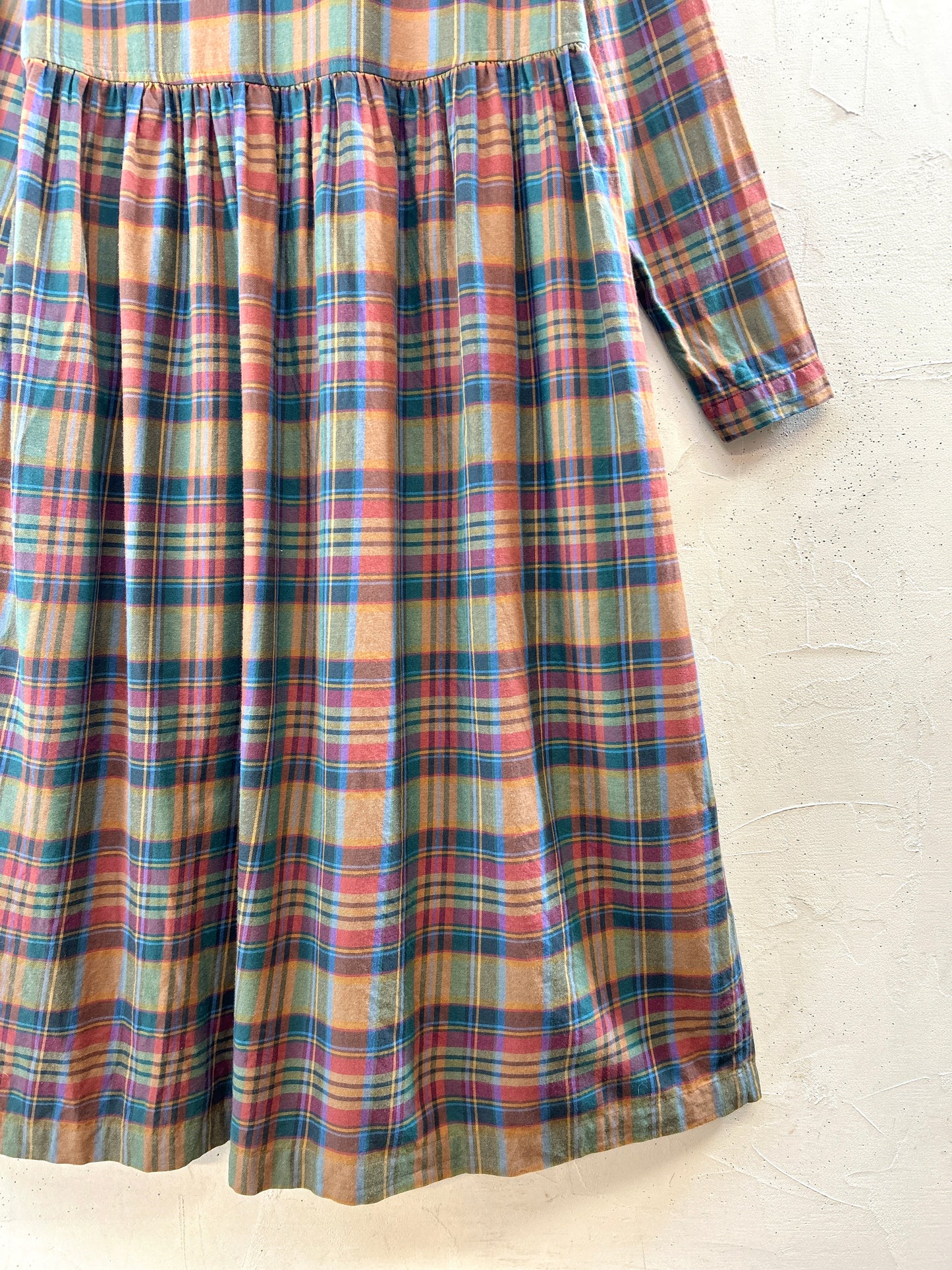 Vintage Plaid Dress [K30735]