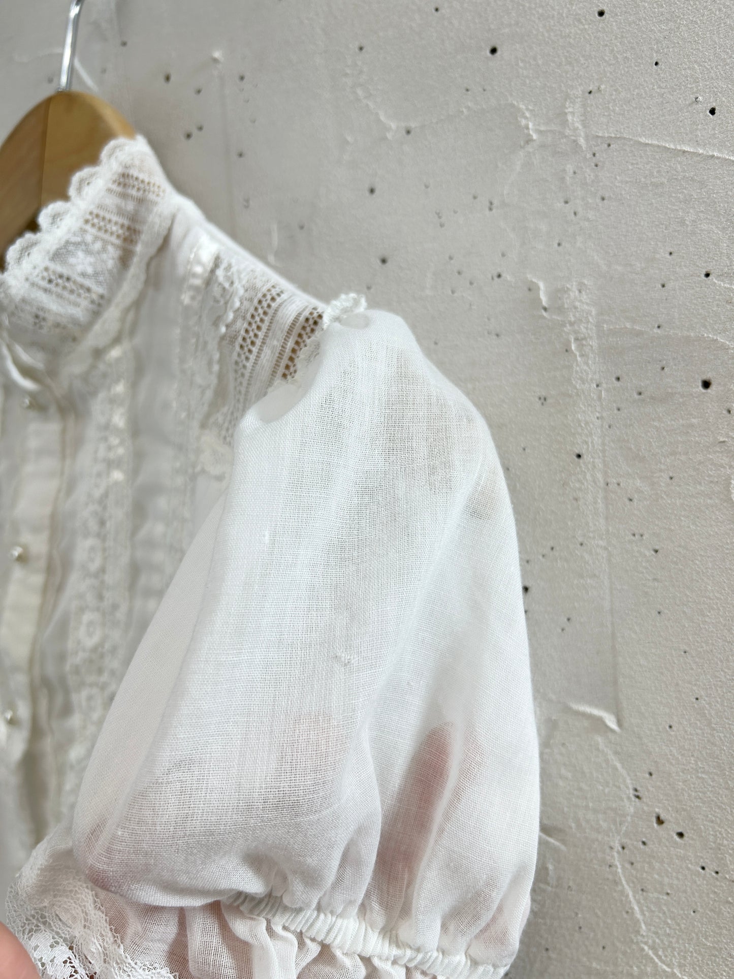 Vintage White Blouse 〜GUNNE SAX Kids〜 [G33266]