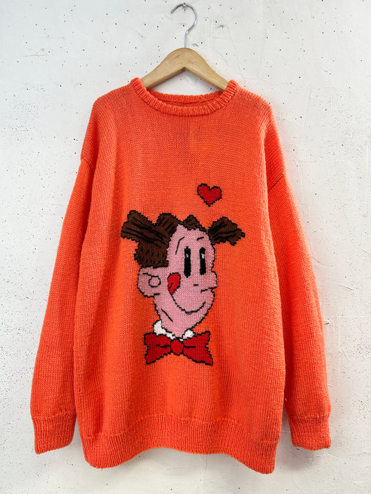 Vintage Hand Knit Sweater [J34081]
