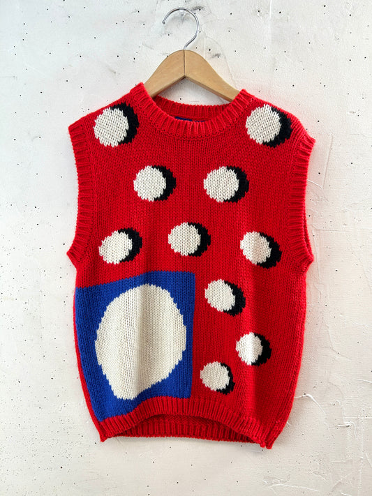 Vintage Knit Vest [J30676]