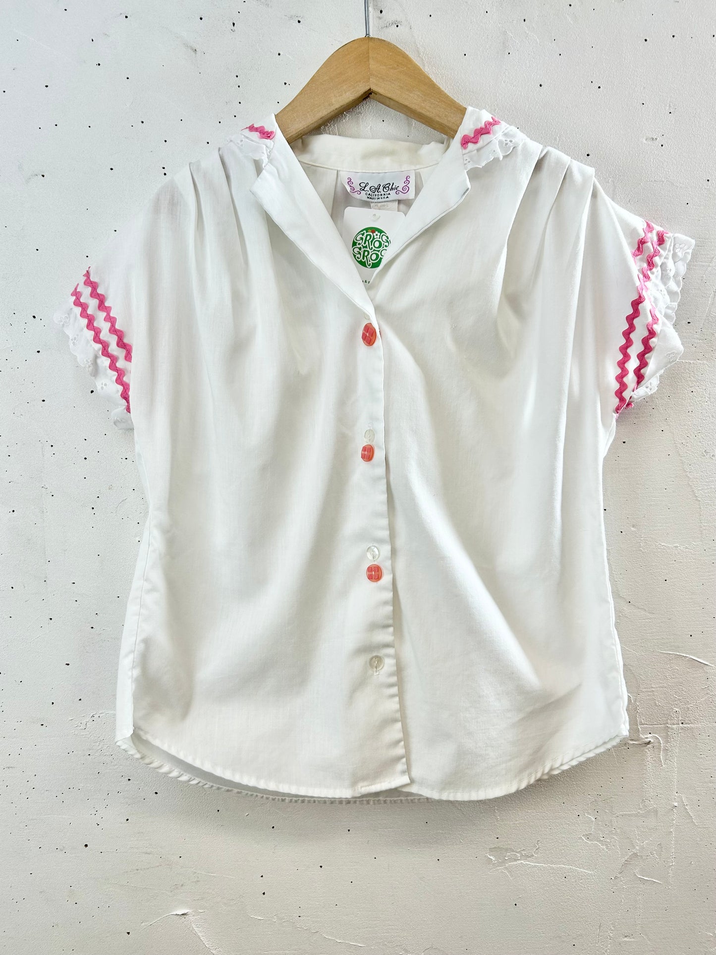 Vintage Blouse MADE IN USA [G30664]