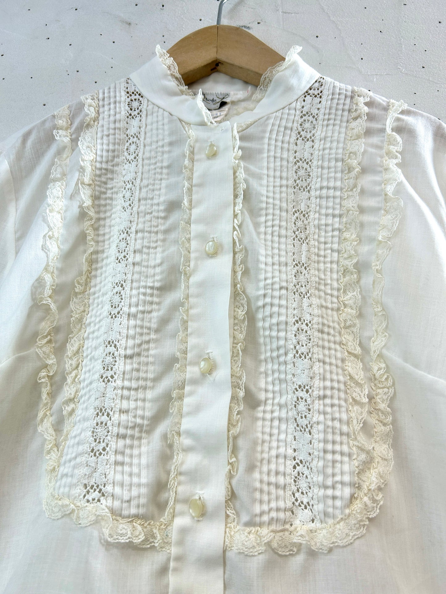60s Vintage White Shirt [G33104]
