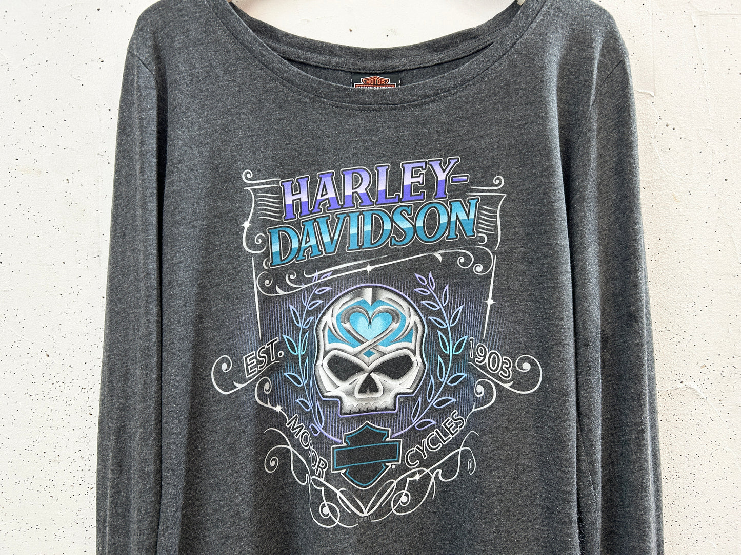 Vintage Long Sleeve Shirt 〜Harley Davidson〜 [I33771]