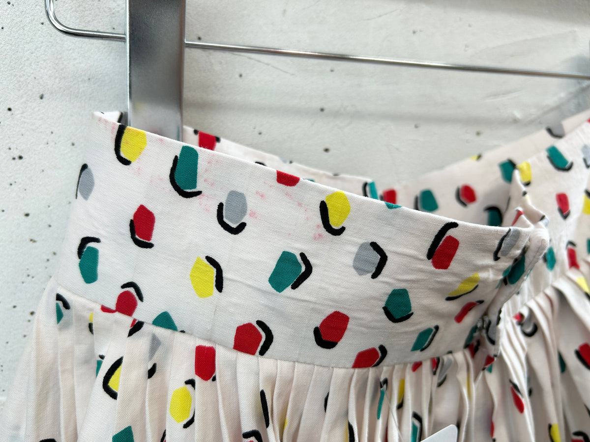'50s Vintage End Pattern Skirt [J34113]