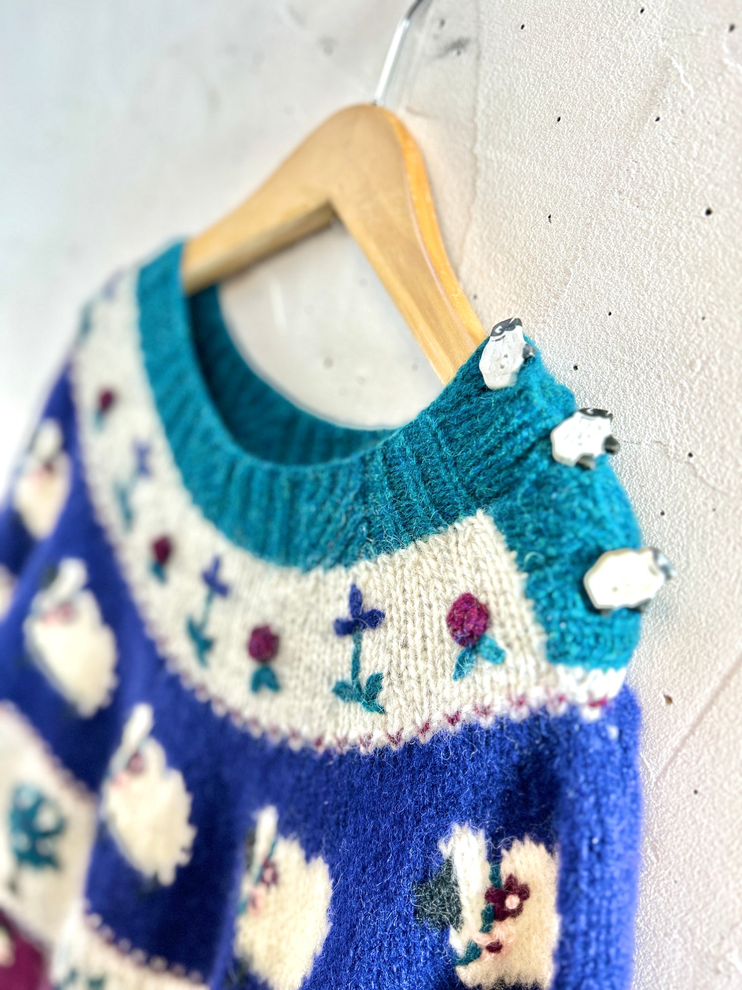 Vintage Knit Sweater 〜Wool rich〜［K30778]