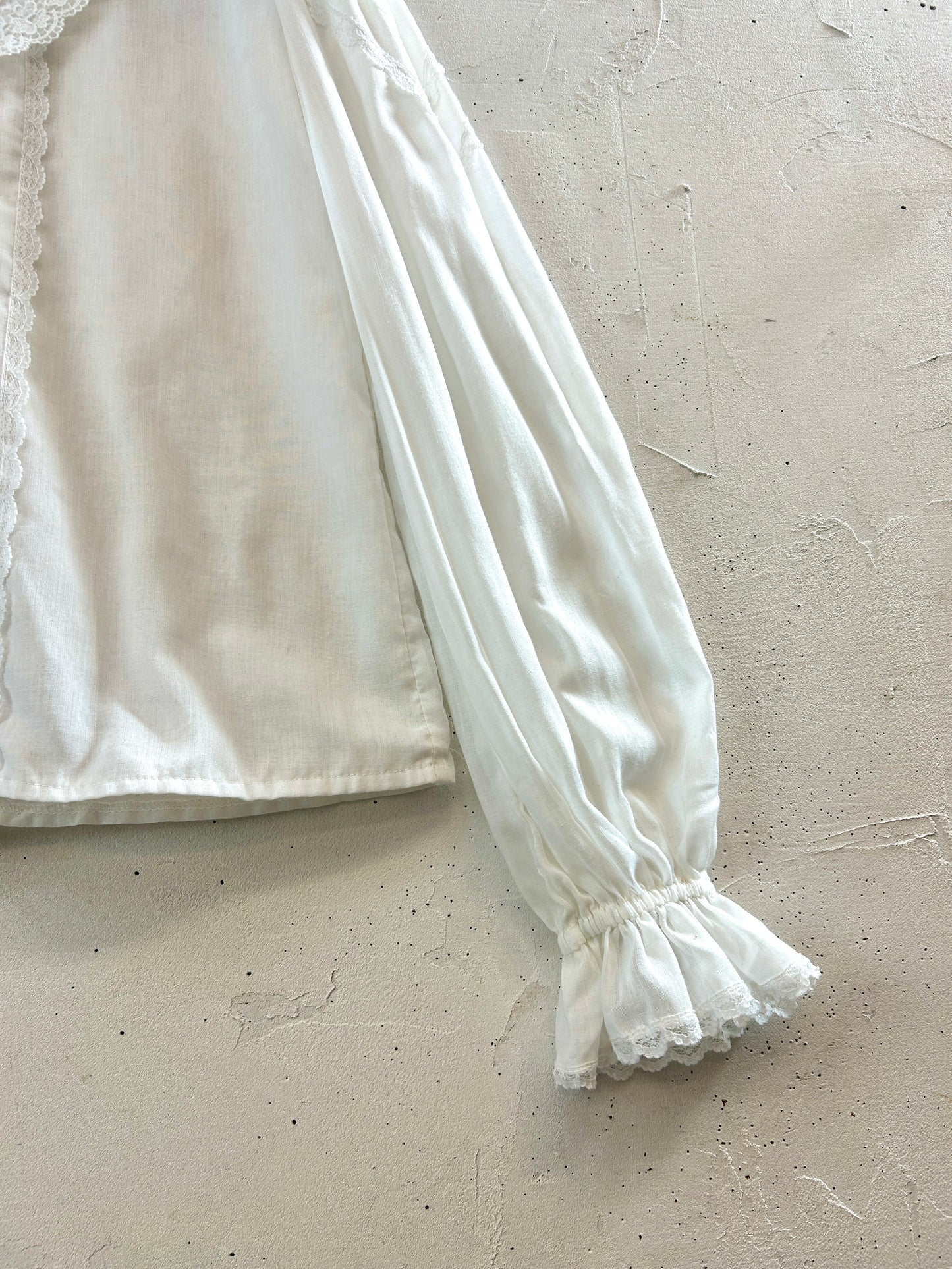 '70sVintage White Blouse 〜GUNNIES〜 [I30321]