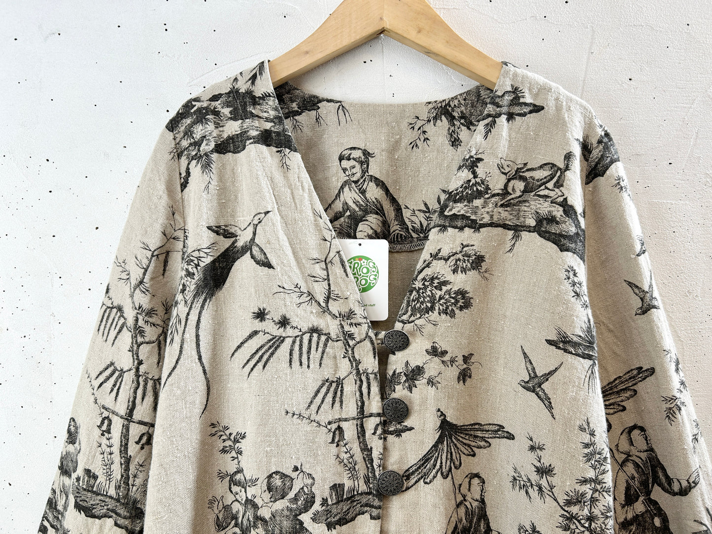 Vintage Chinese Toile De Jouy Jacket [I3112]
