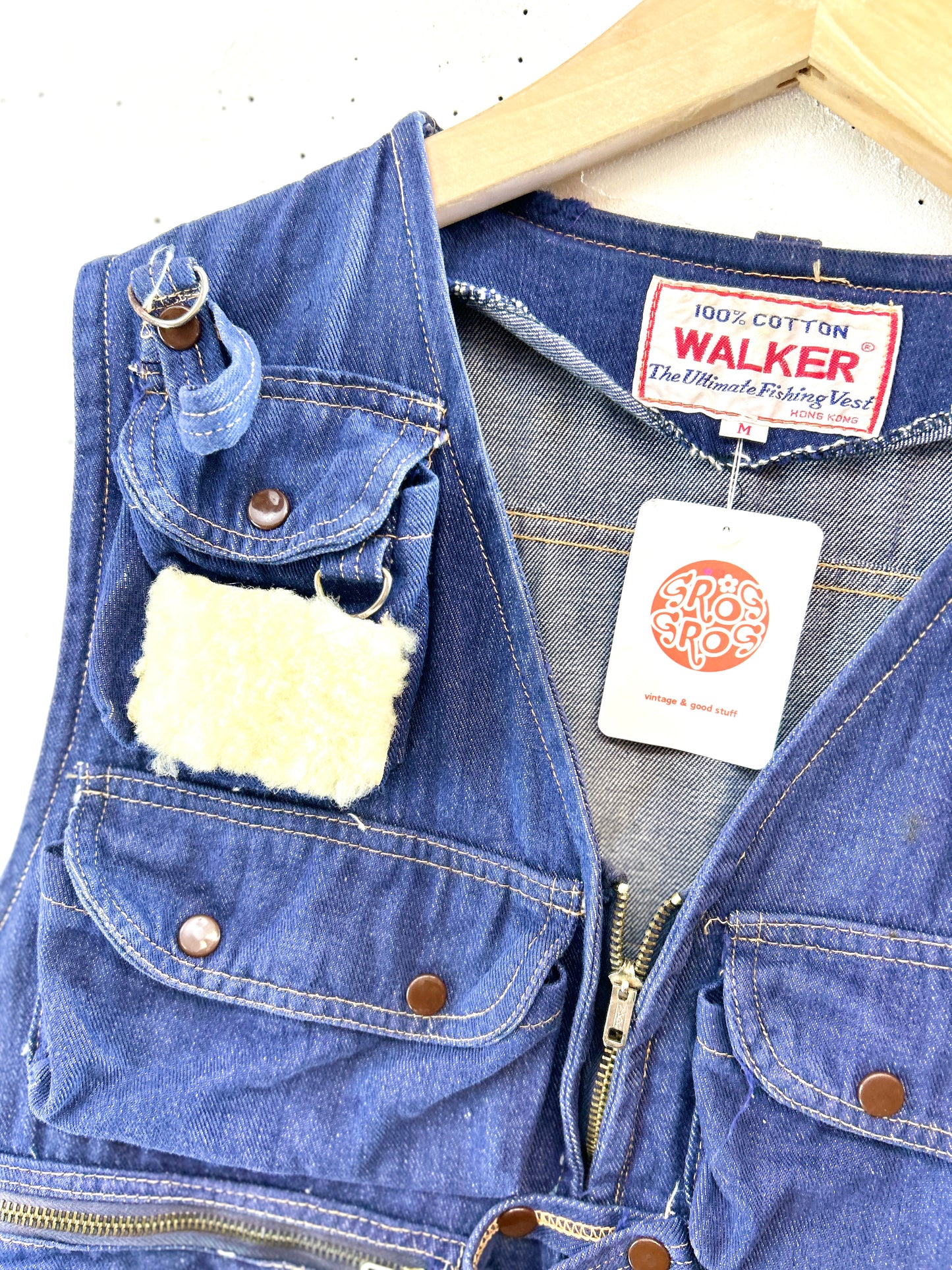 Vintage Denim Fishing Vest [K30742]