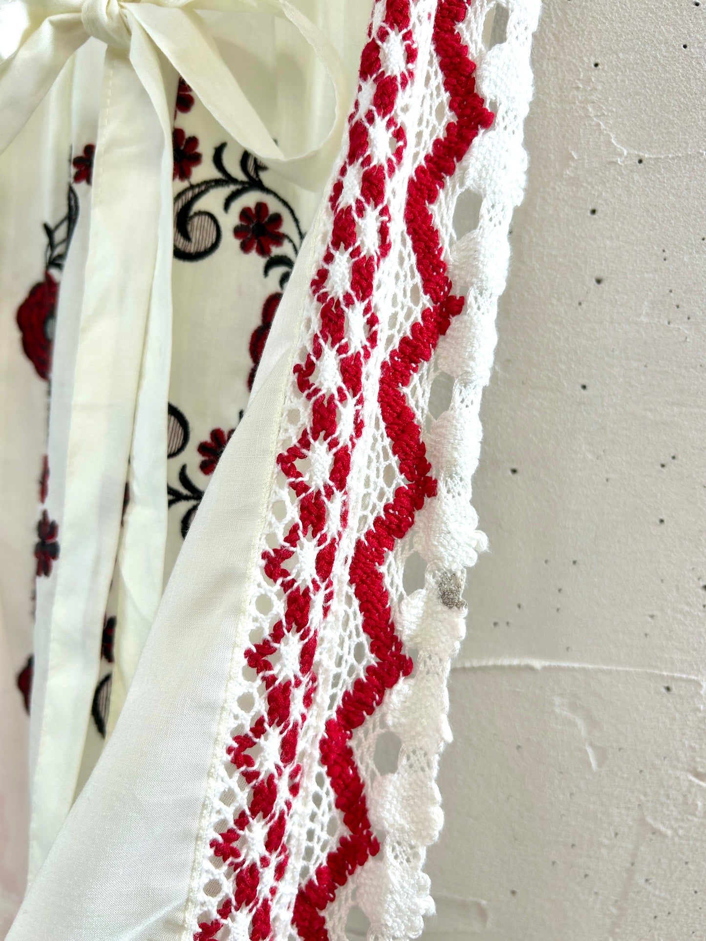 Vintage Embroidery Apron [F32914]