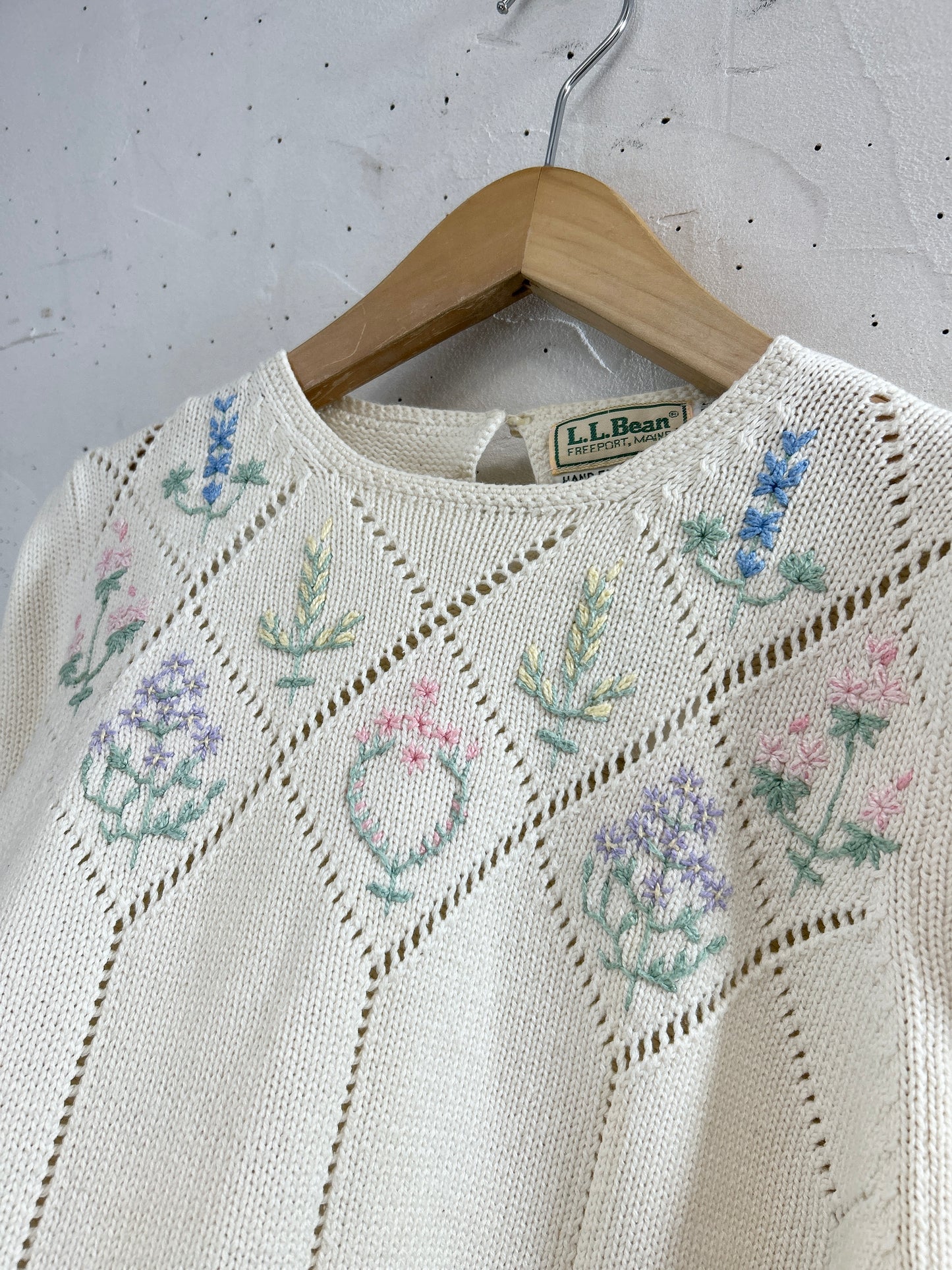 Vintage Cotton Knit 〜L.L.BEAN〜 [E32406]