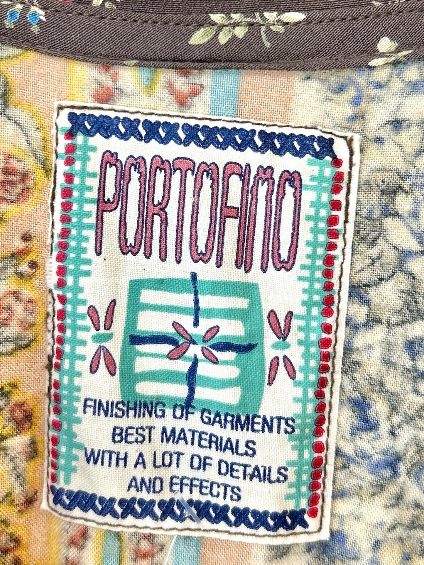 Vintage Viscose Dress 〜PORTOFINO〜[I30236]