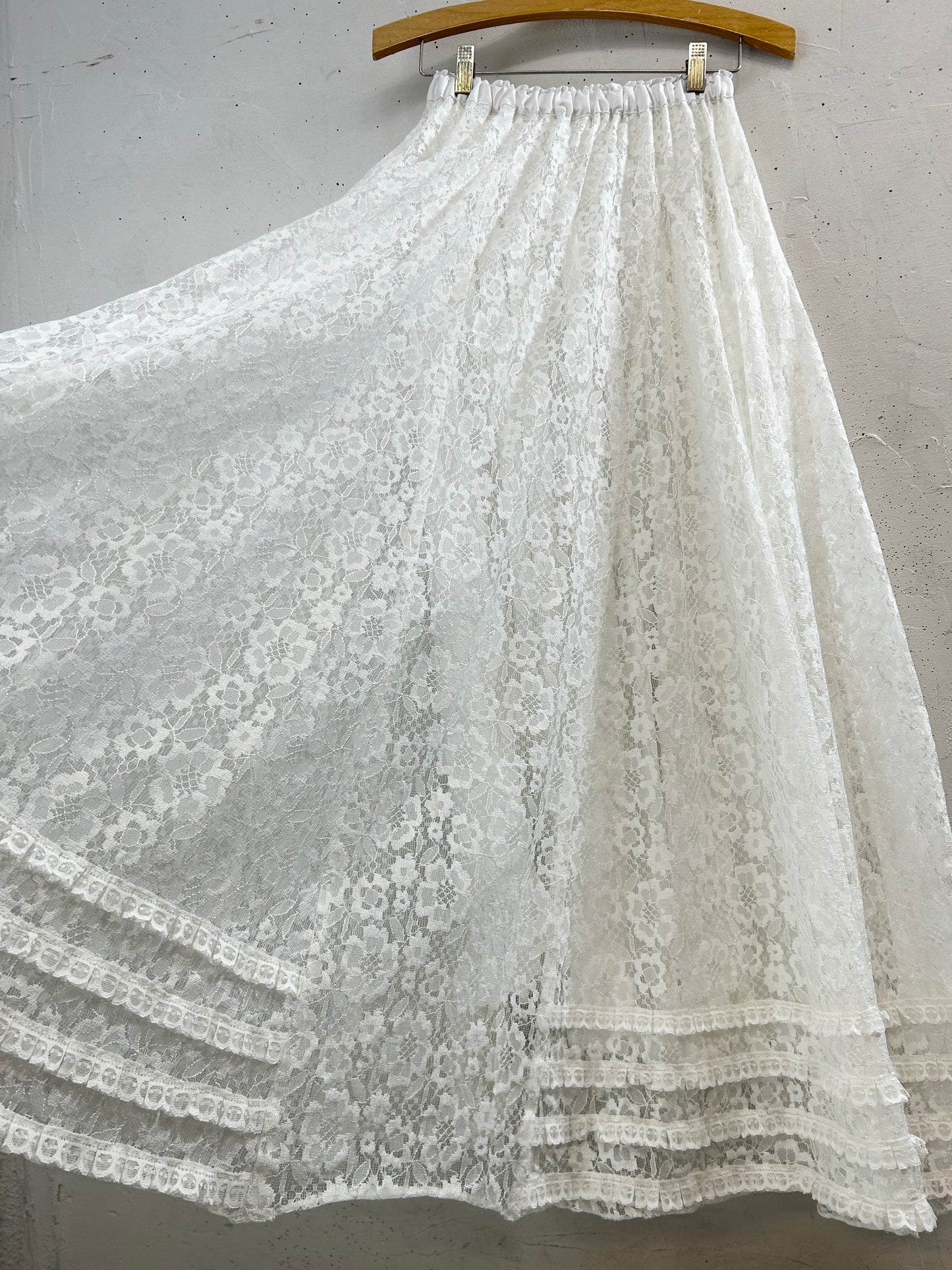 Vintage Lace Skirt [C31824]