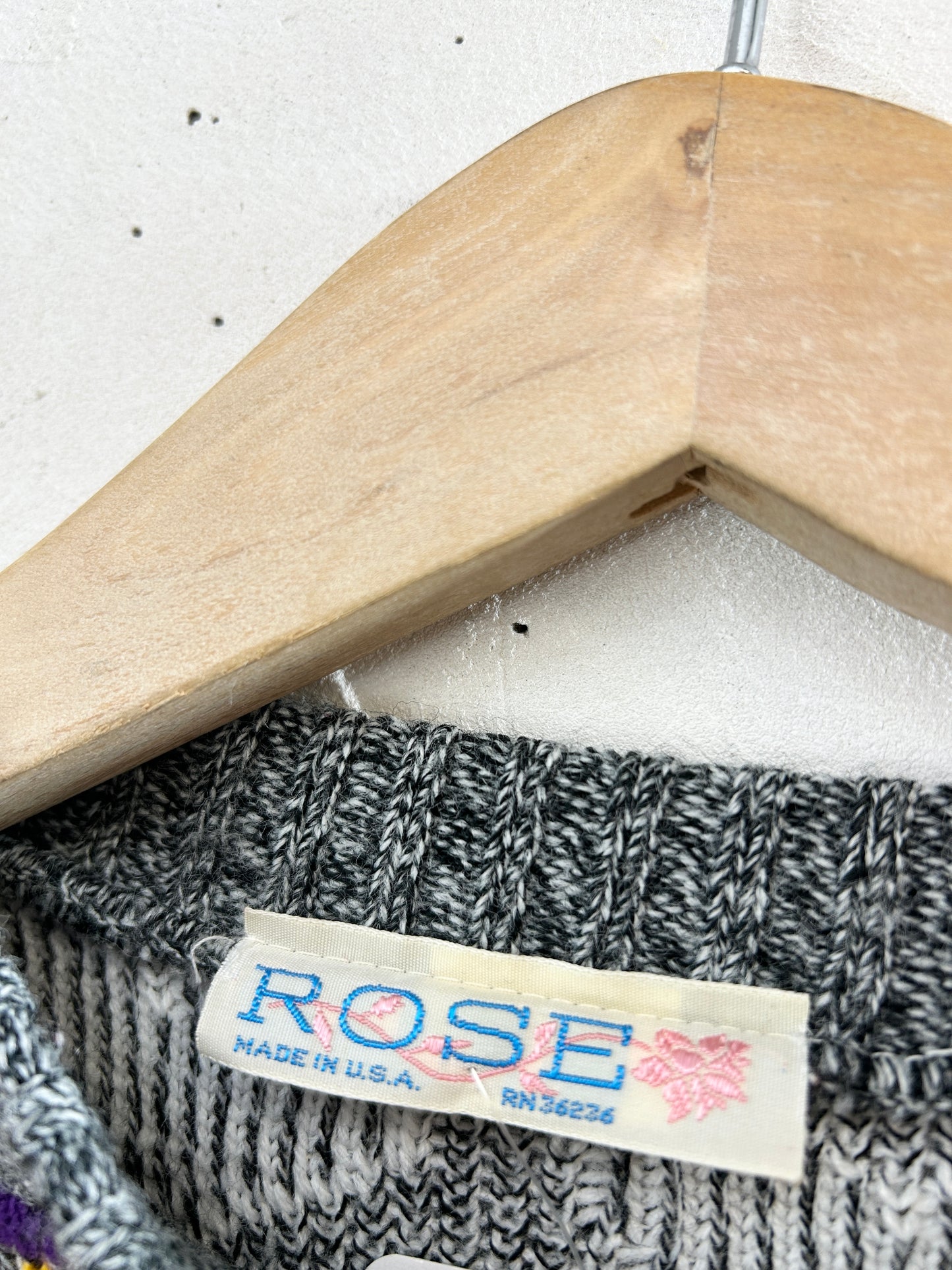 Vintage Knit Sweater 〜ROSE〜 [J30376]