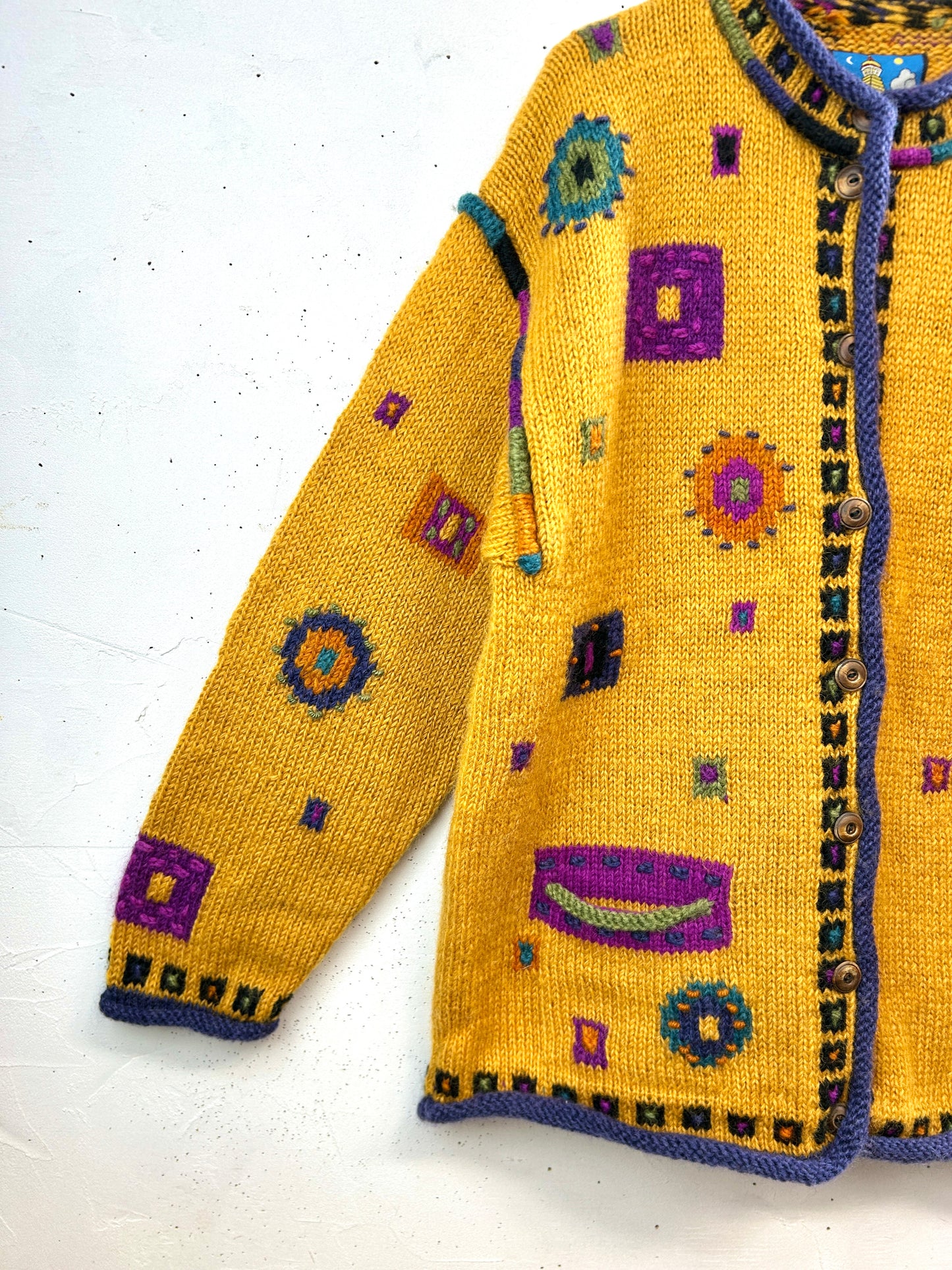 Vintage Hand Knit Cardigan [L31063]