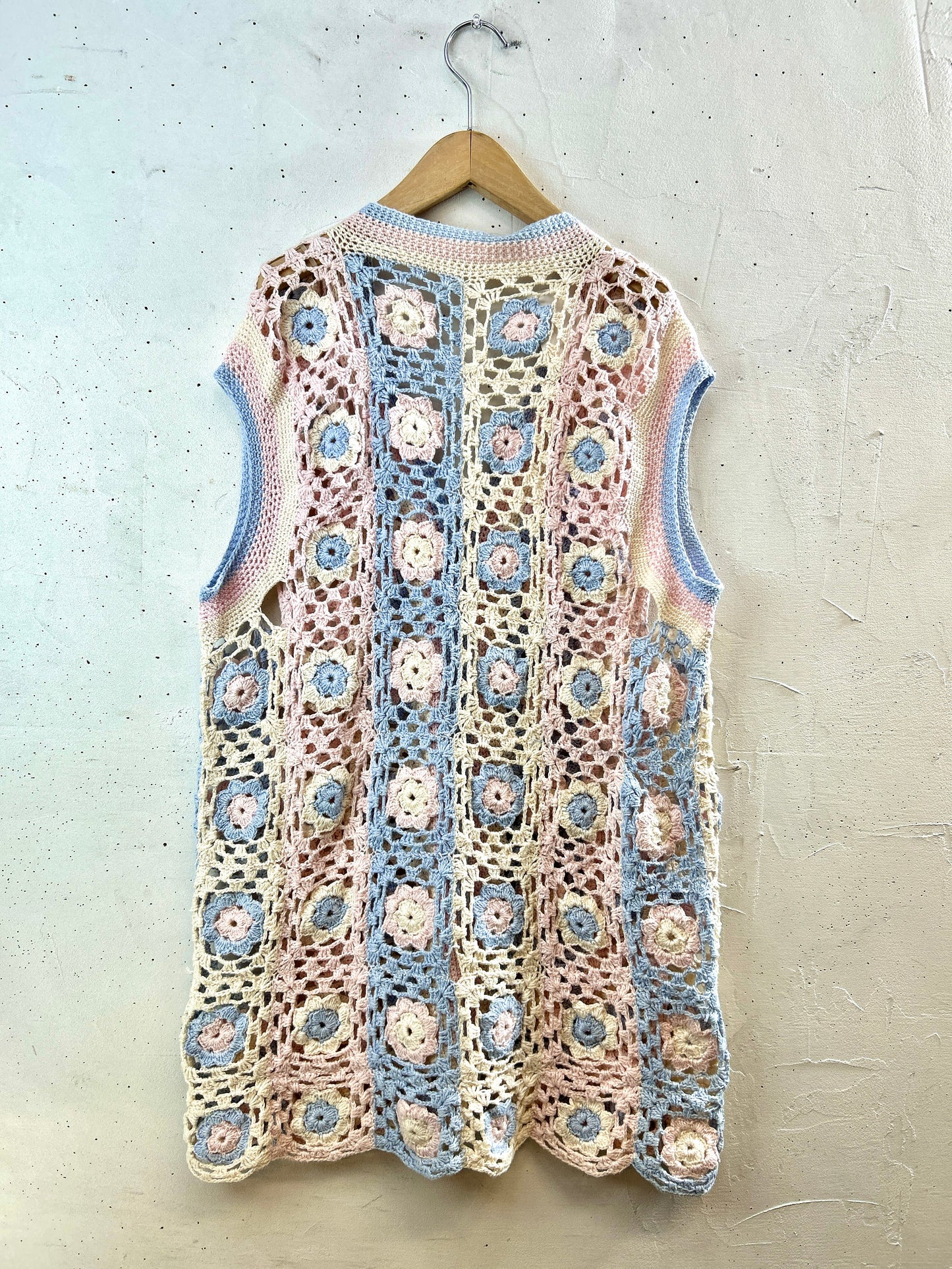 Vintage Granny Square Vest [I30999]