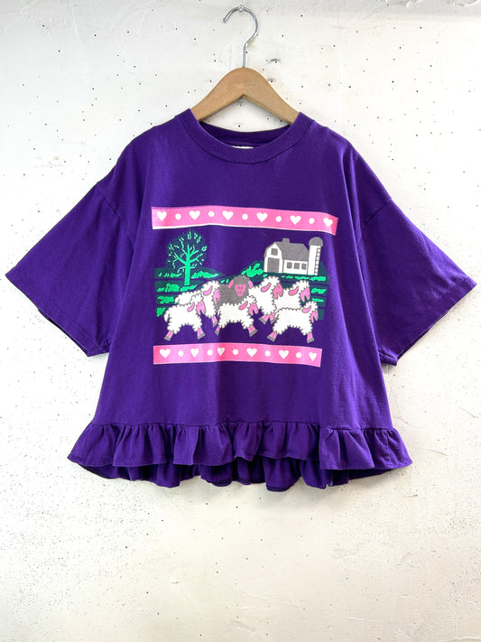 Vintage T Shirt 〜Funny dot CRAZY〜 [F32748]