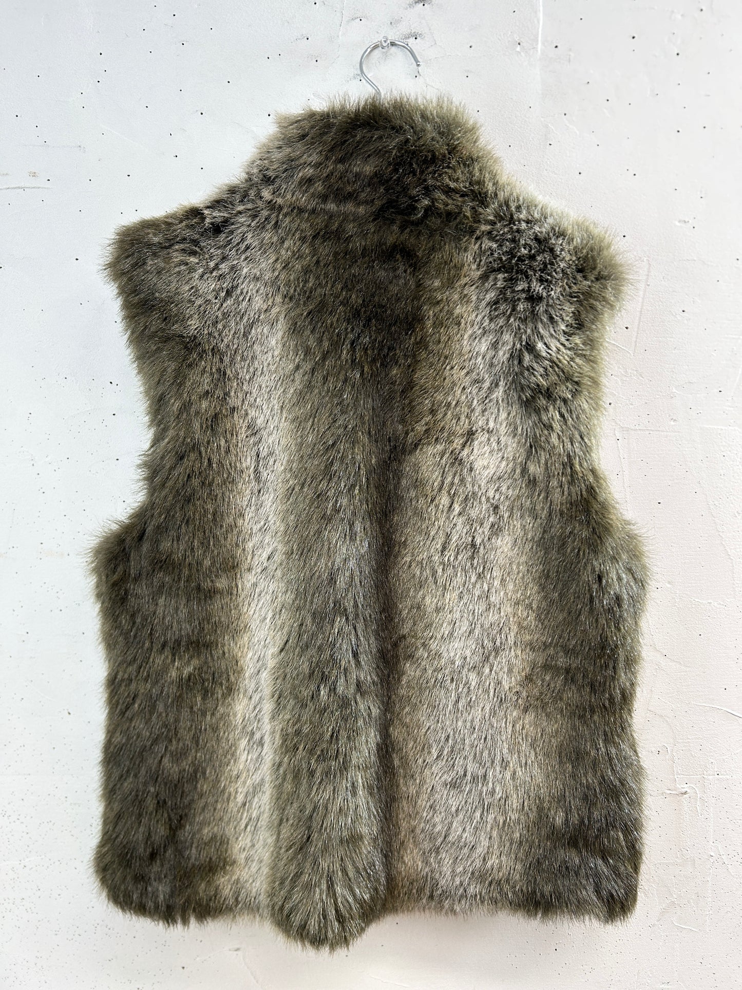 Vintage Eco Fur Vest [L31049]
