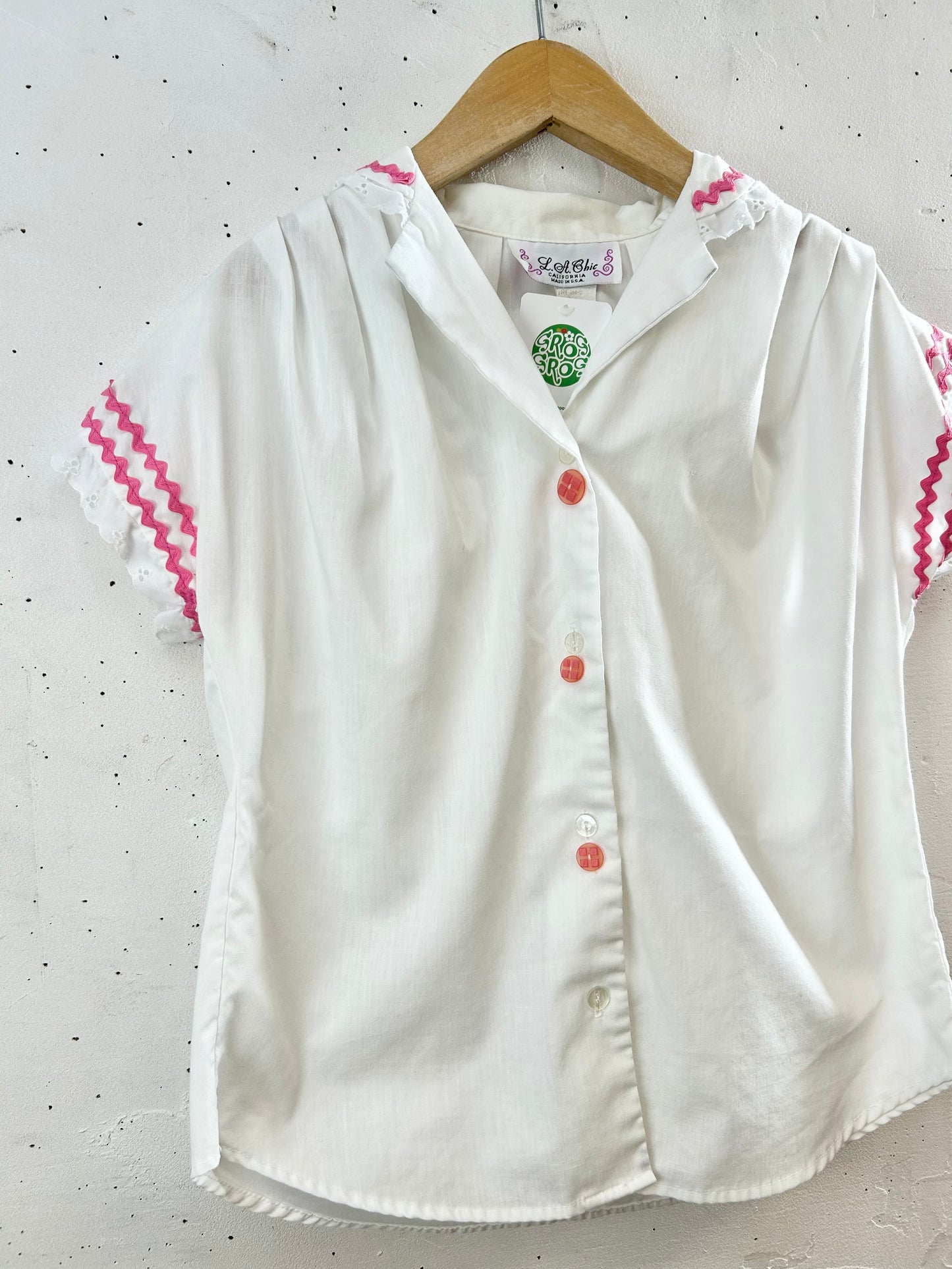 Vintage Blouse MADE IN USA [G30664]