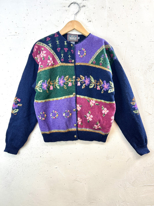 Vintage Knit Cardigan 〜Woolrich〜 [J30617]