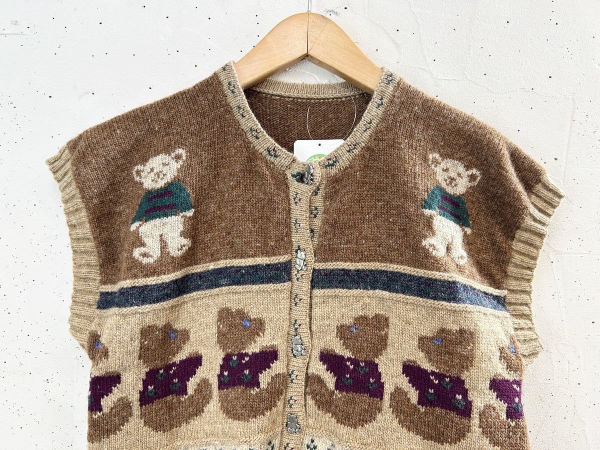 Vintage Knit Vest [J34331]
